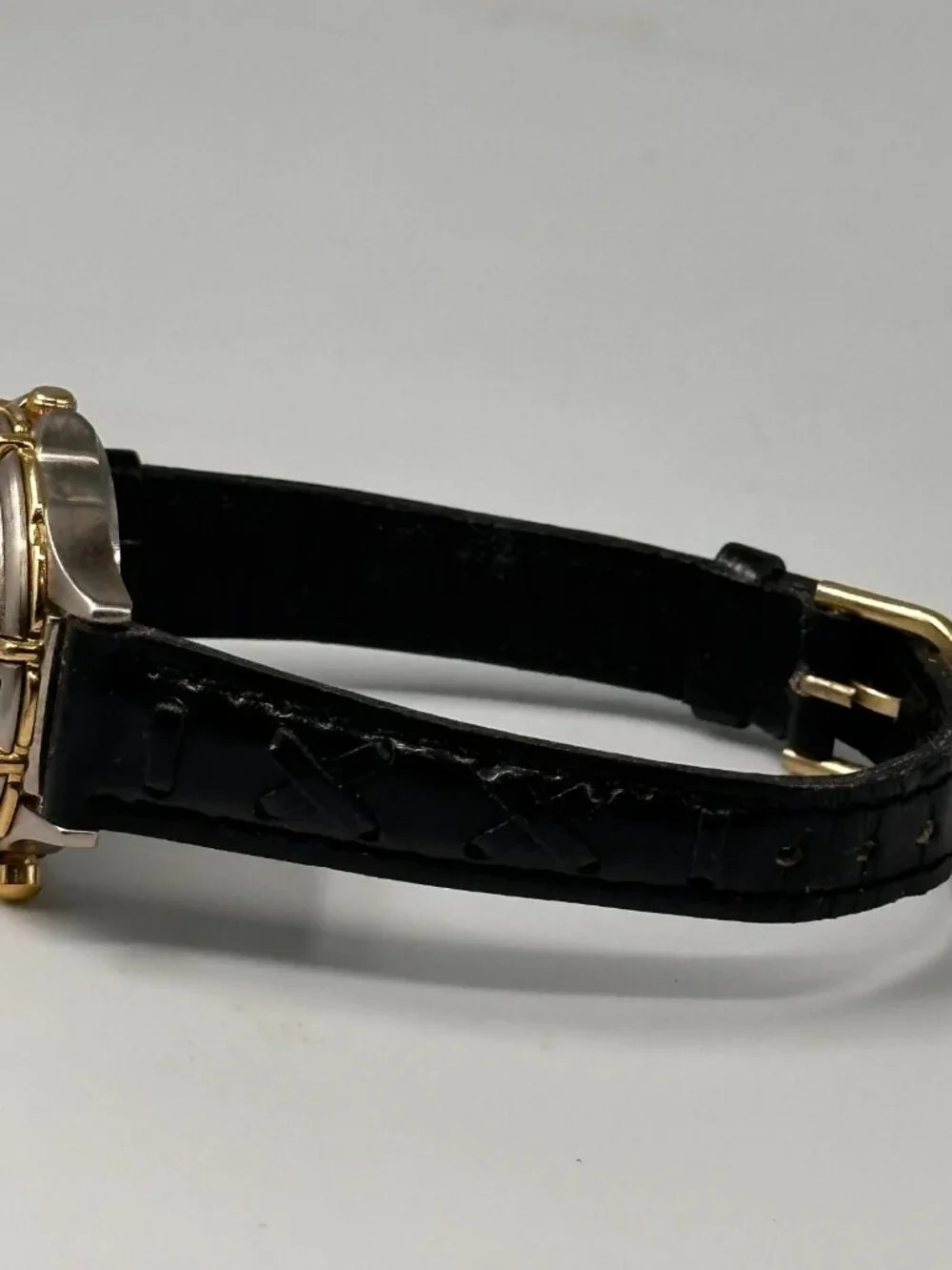 Vintage Timex Indiglo Watch Women Gold Tone Leather Band 32MM New Battery